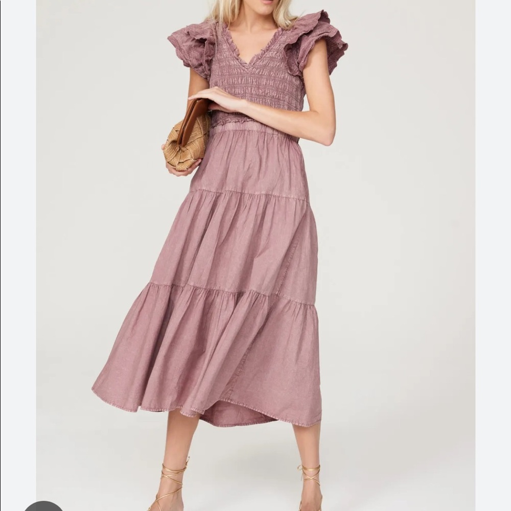sea ny heidi heart midi dress